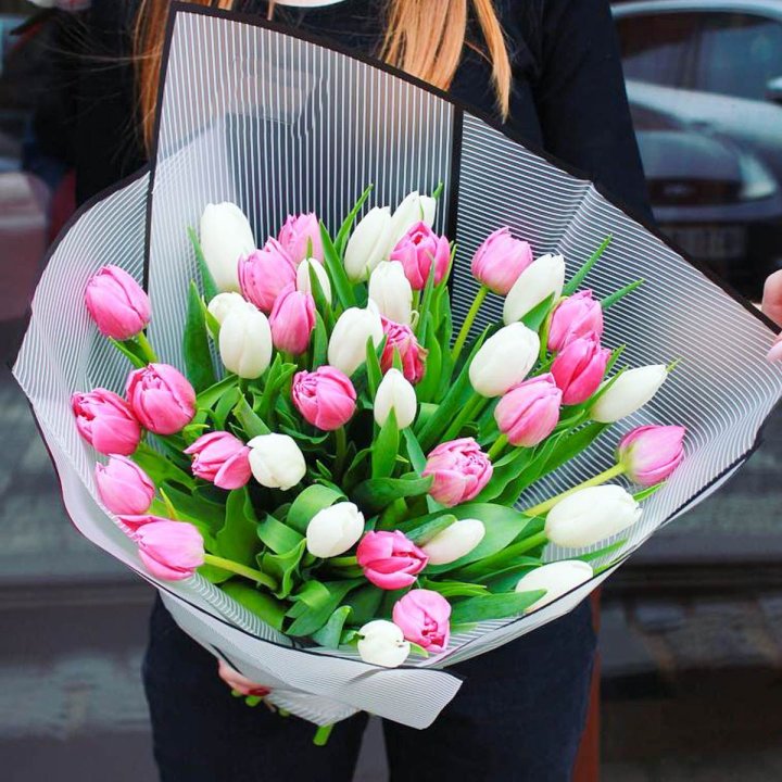 29 тюльпанов микс в Красноярске
