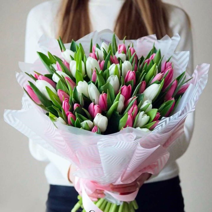Букет тюльпанов "Лолита" в Красноярске